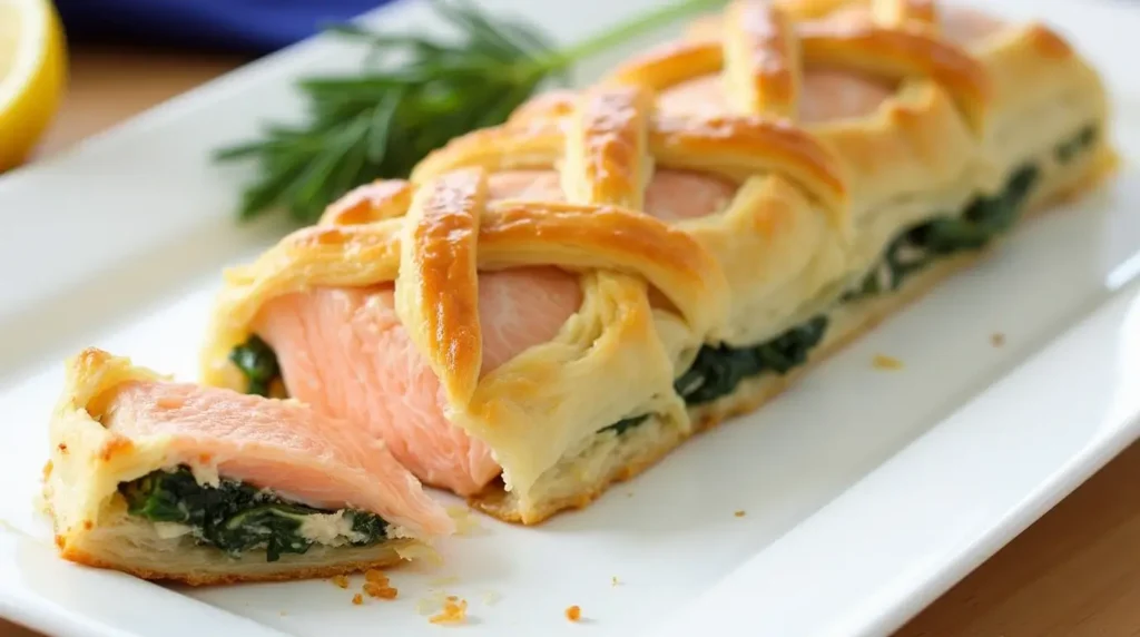 salmon in puff pastry
