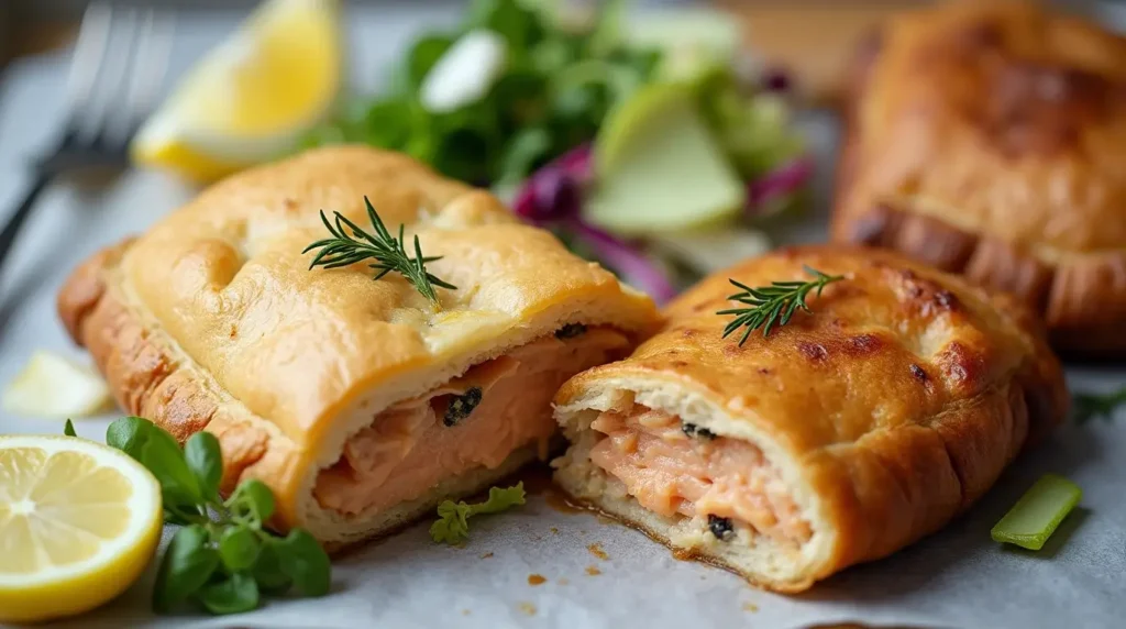 salmon in puff pastry
