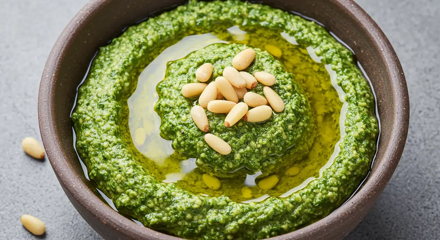 Garlic mustard pesto