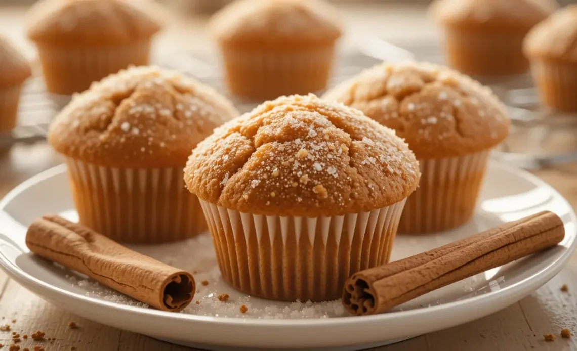 Vegetarian Cinnamon Sugar Donut Muffins