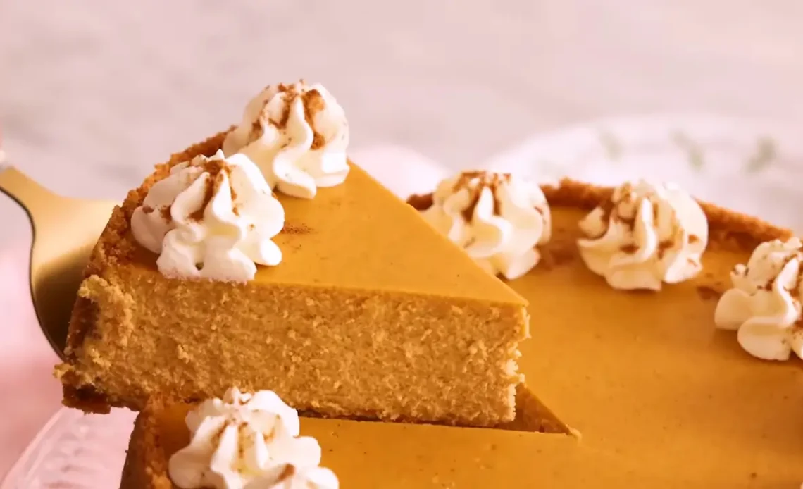 Creamy Cottage Cheese Pumpkin Cheesecake 1 Creamy Cottage Cheese Pumpkin Cheesecake