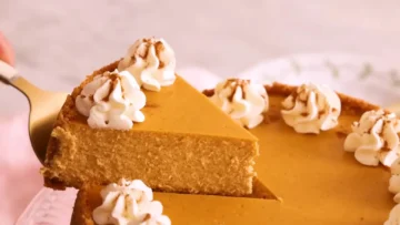 Creamy Cottage Cheese Pumpkin Cheesecake