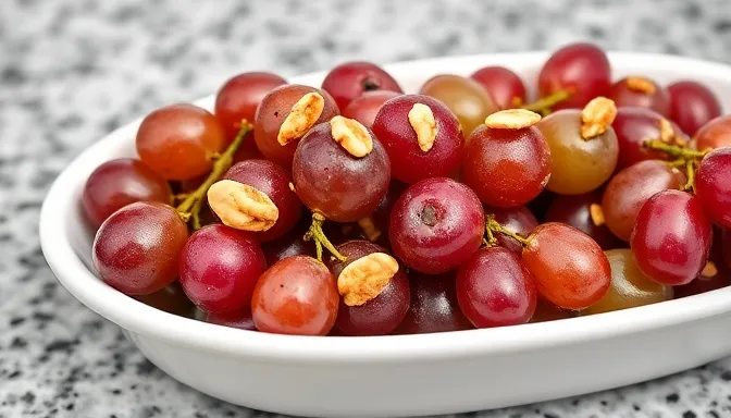 candied grape with nuts