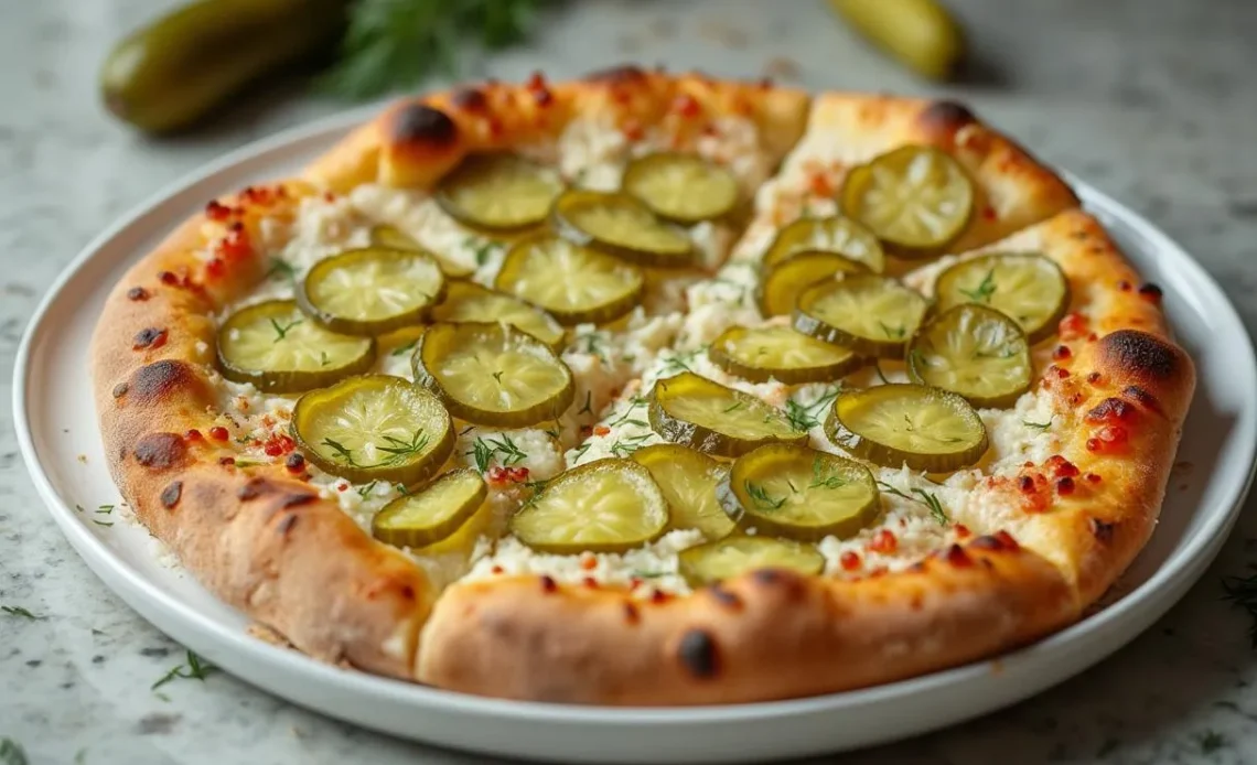 Spicy dill pickle pizza: The Tangy, Bold Recipe You Need 1 Spicy Dill Pickle Pizza with Alfredo Sauce, Mozzarella, and Fresh Dill.