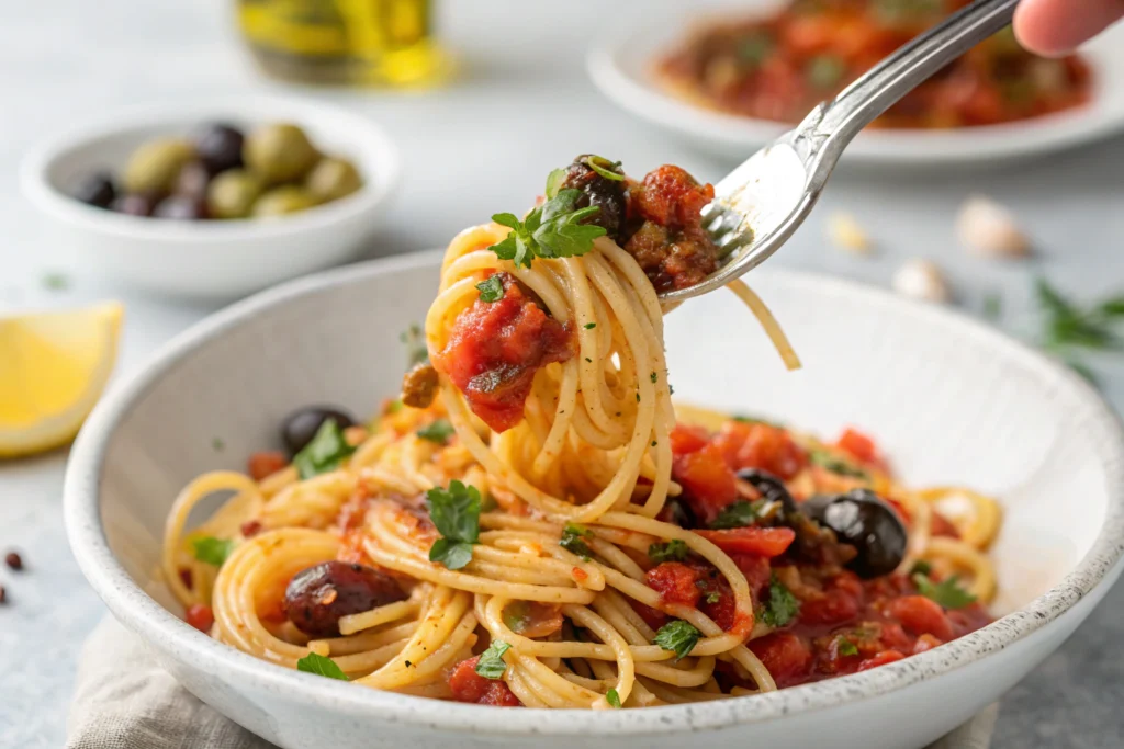 spaghetti alla puttanesca 4.webp 4 Spaghetti alla Puttanesca