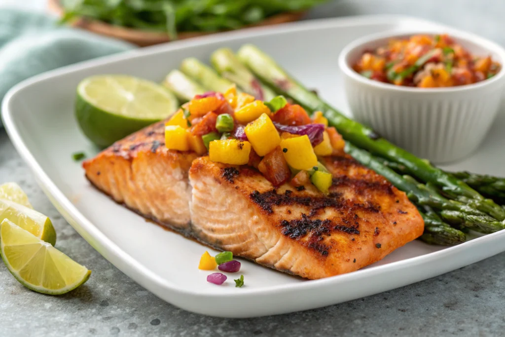Spicy Mango Salmon: Easiest Recipe EVER! 2 spicy mango salmon 1.webp 1 spicy mango salmon