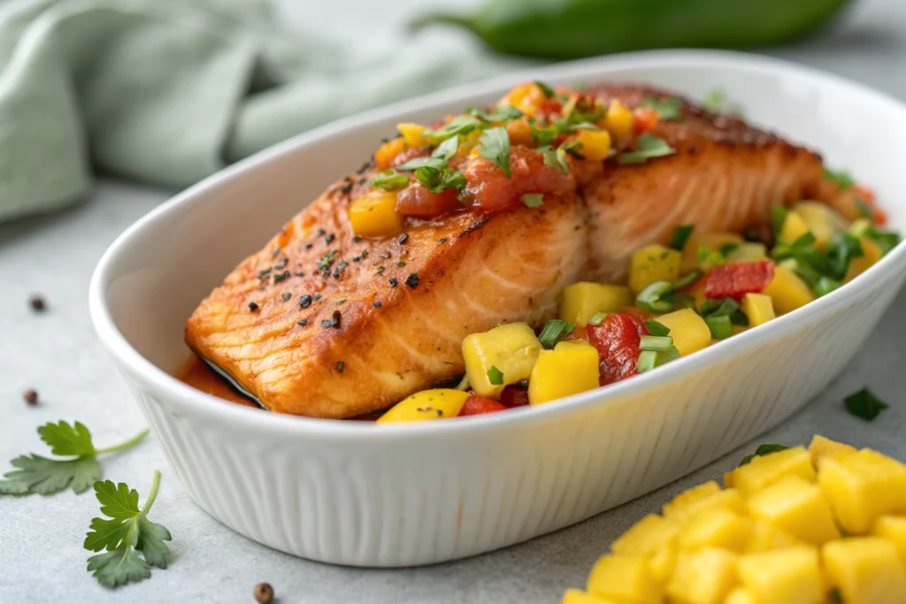Spicy Mango Salmon: Easiest Recipe EVER! 3 spicy mango salmon 2.webp 2 spicy mango salmon