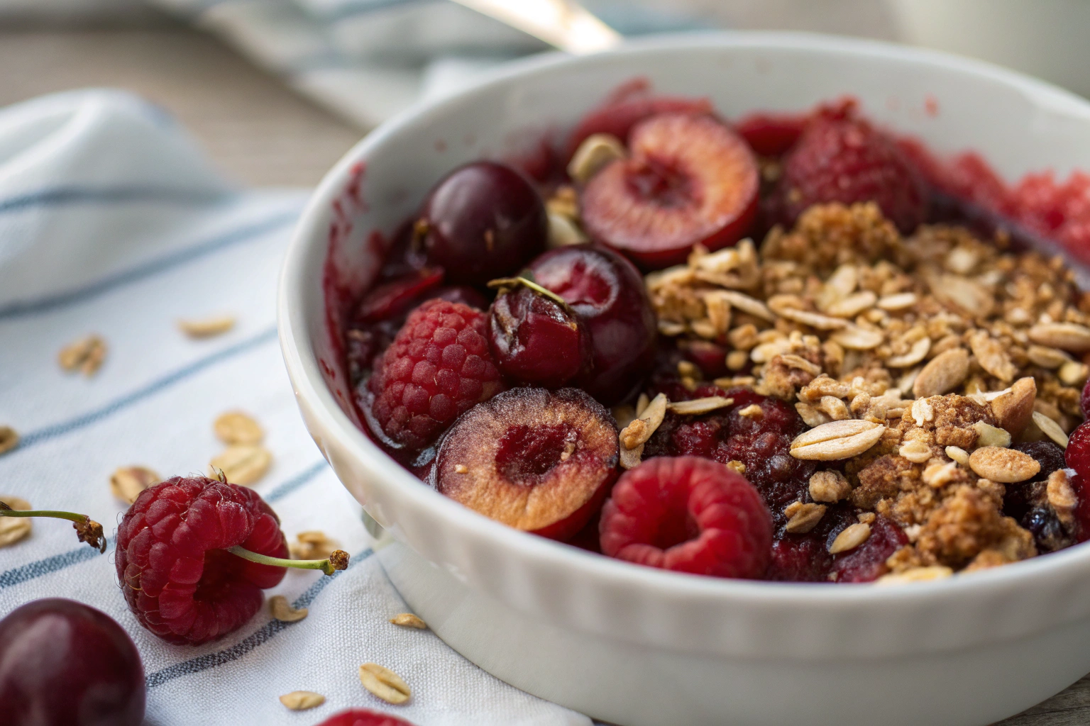 Healthy Berry Cherry Crisp: A Nutritious Twist on a Classic Dessert 3 Image in content