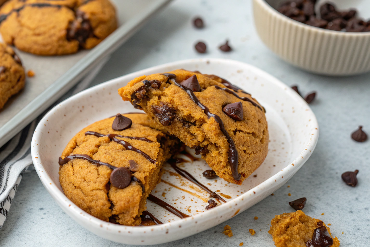 Pumpkin Spice Perfection: Soft & Chewy Pumpkin Chocolate Chip Cookies 3 Image in content