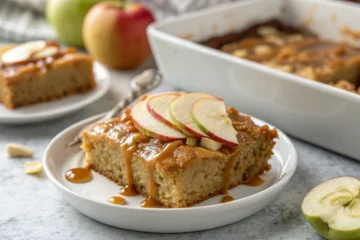 The Ultimate Salted Caramel Apple Sheet Cake Recipe